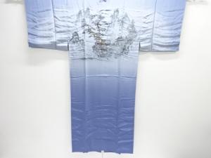 未使用品　山岳風景模様男物長襦袢(長身キングサイズ)